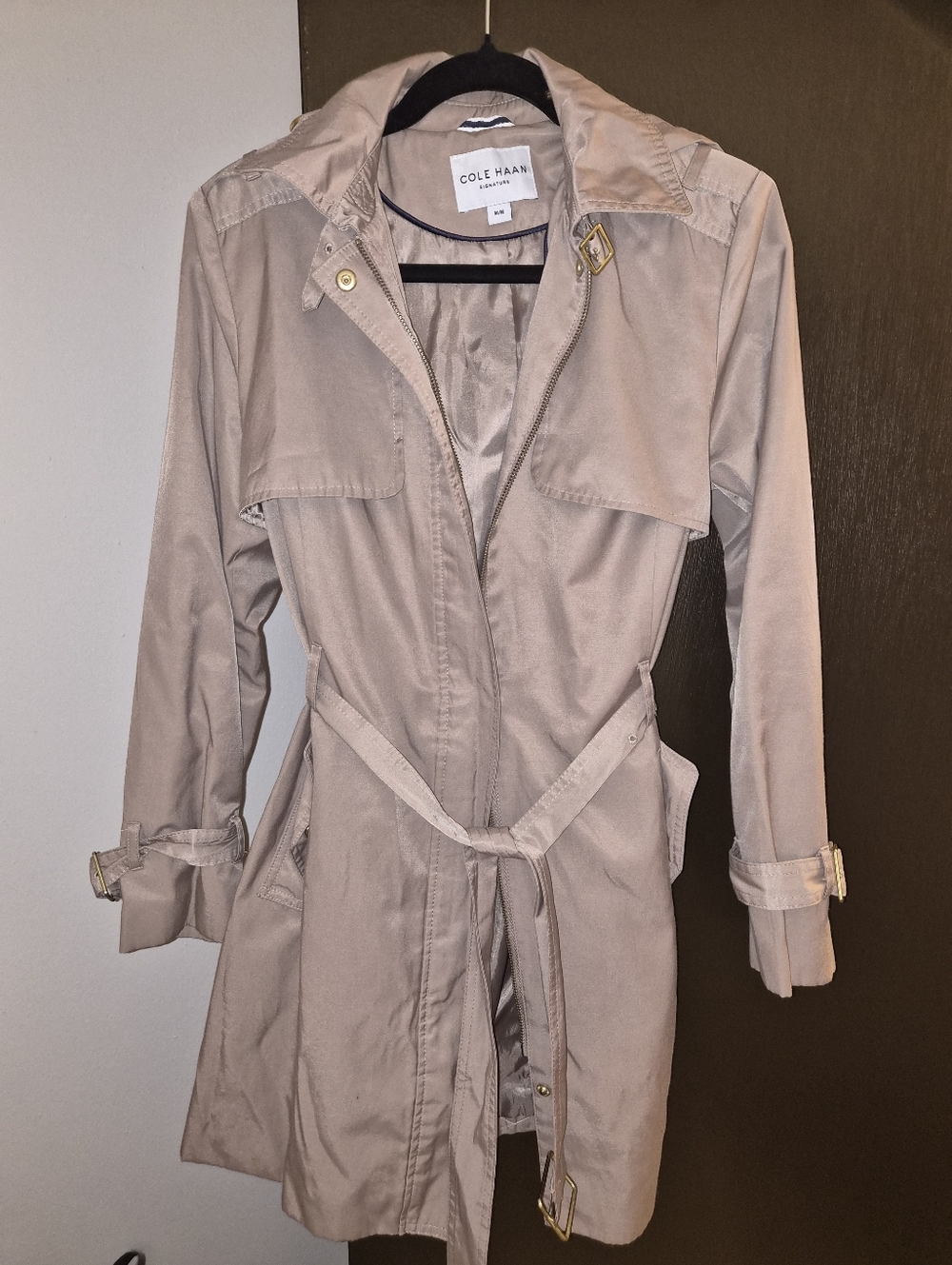 Cole Haan Signature Belted Trench Coat - Medium